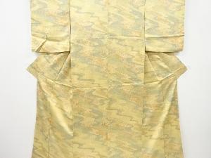 流水に小花模様小紋着物